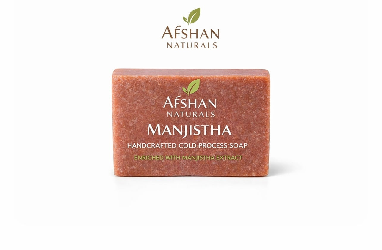 Manjistha cold process soap - for healthy glowing skin