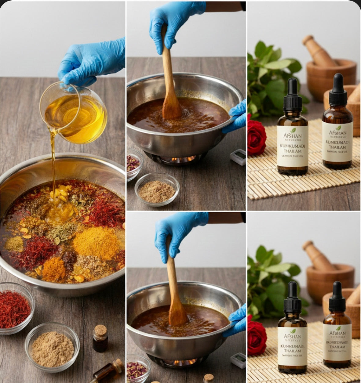 Afshan Naturals Kumkumadi Thailam – Saffron Face Oil for Glowing Skin