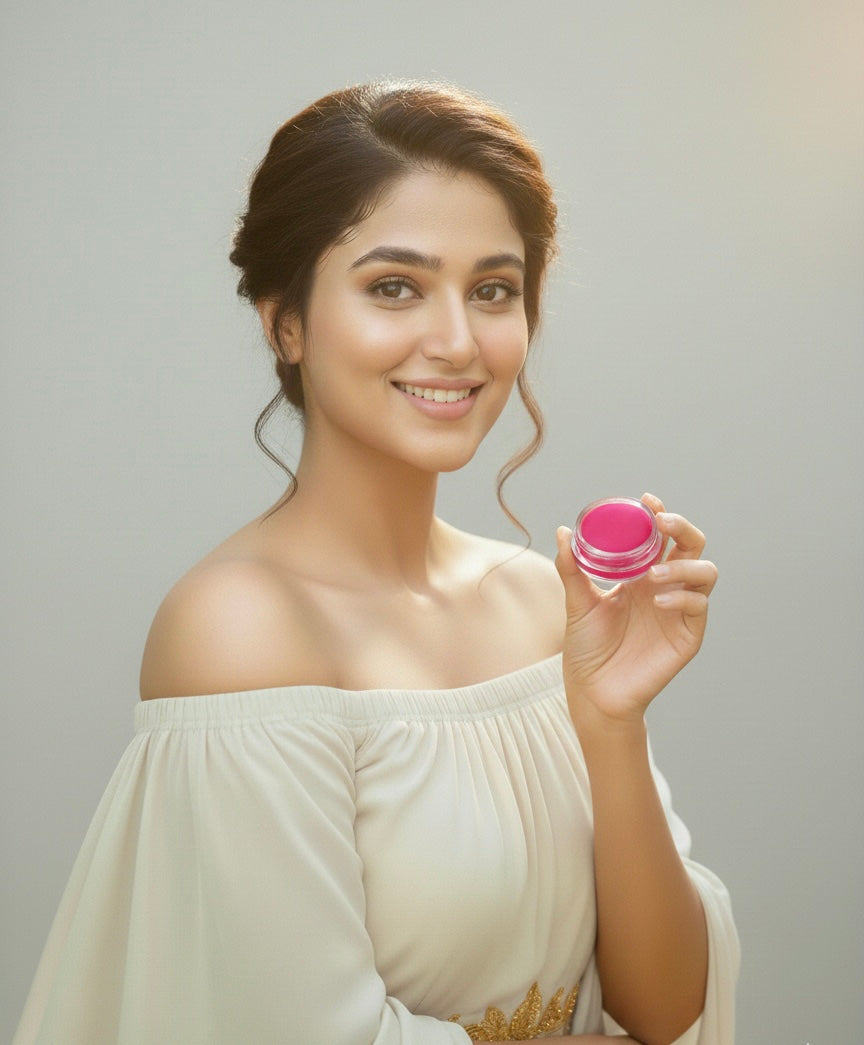 Afshan Naturals Rose Glow Lip Balm – Hydrating & Naturally Tinted