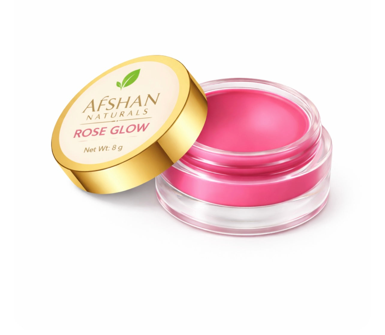 Afshan Naturals Rose Glow Lip Balm – Hydrating & Naturally Tinted